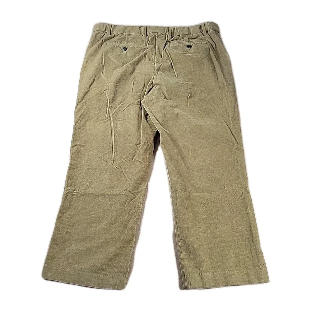 Lands End Mens Size 42 Pants Classic Corduroy Traditional Fit Brown Cotton BLEND